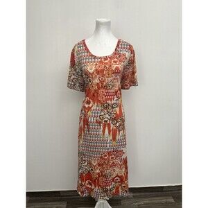 LuLaRoe Women’s Shift Dress Geometric w/ Pockets Size 2XL Pullover Short Sleeve